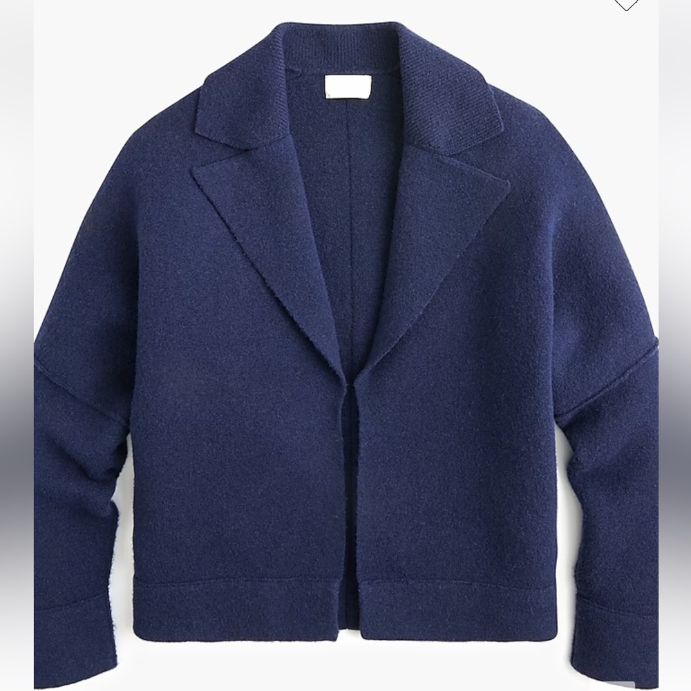 J. Crew Collection Oversized Open Sweater-Blazer